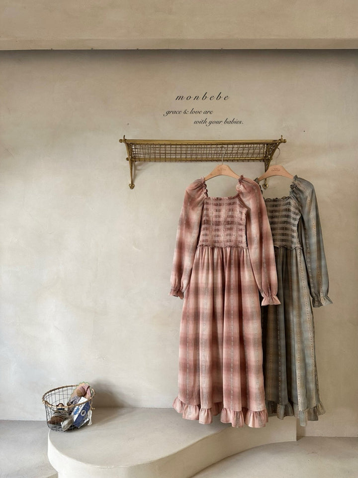 monbebe / Lara check dress  (mom)