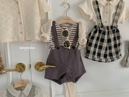 hibyebebe / Cozy linen suspenders