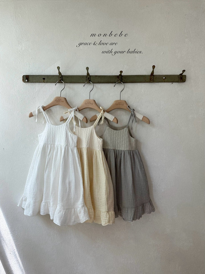 【予約】monbebe / Rosé Knit One-piece