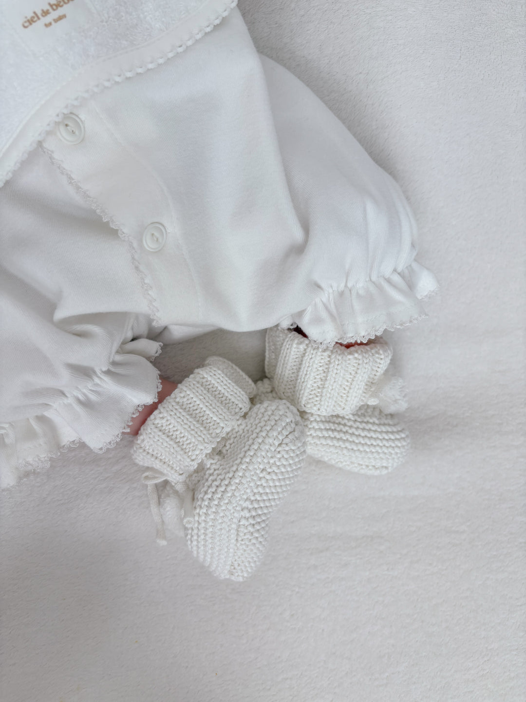 bébé / knit pompom shoes