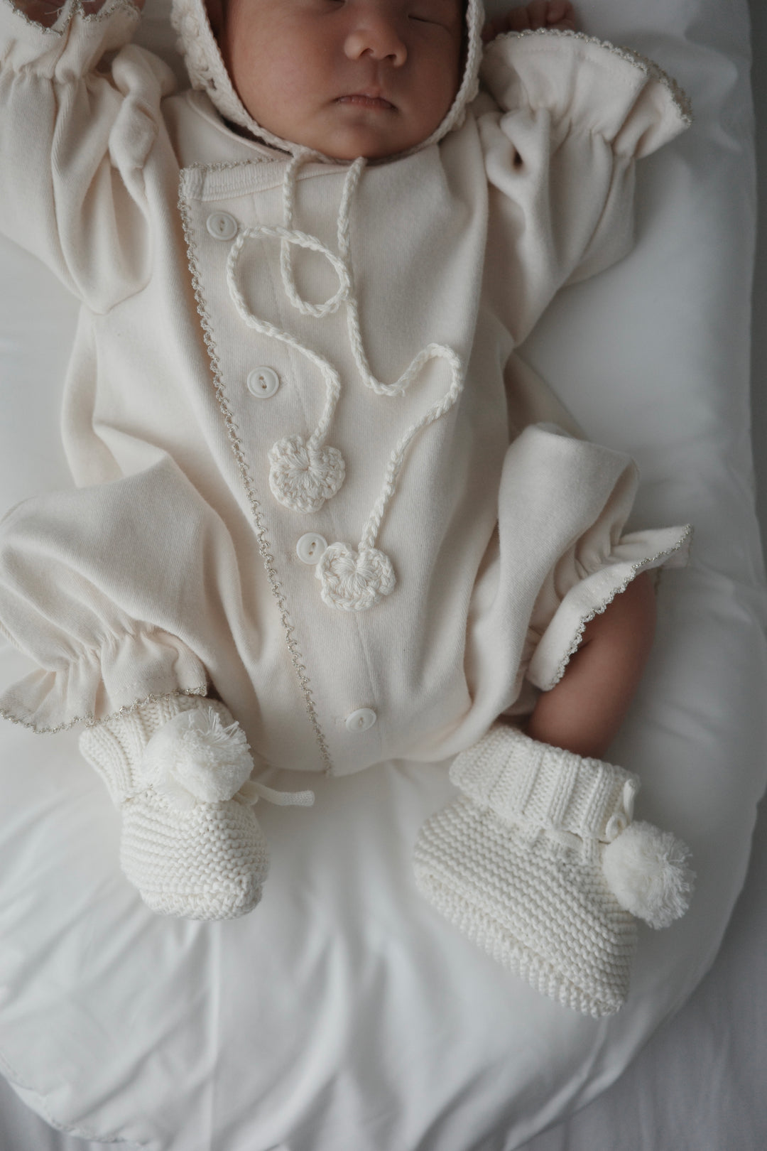 【Silver/Gold】 bébé/ (長袖) Picot glory suit