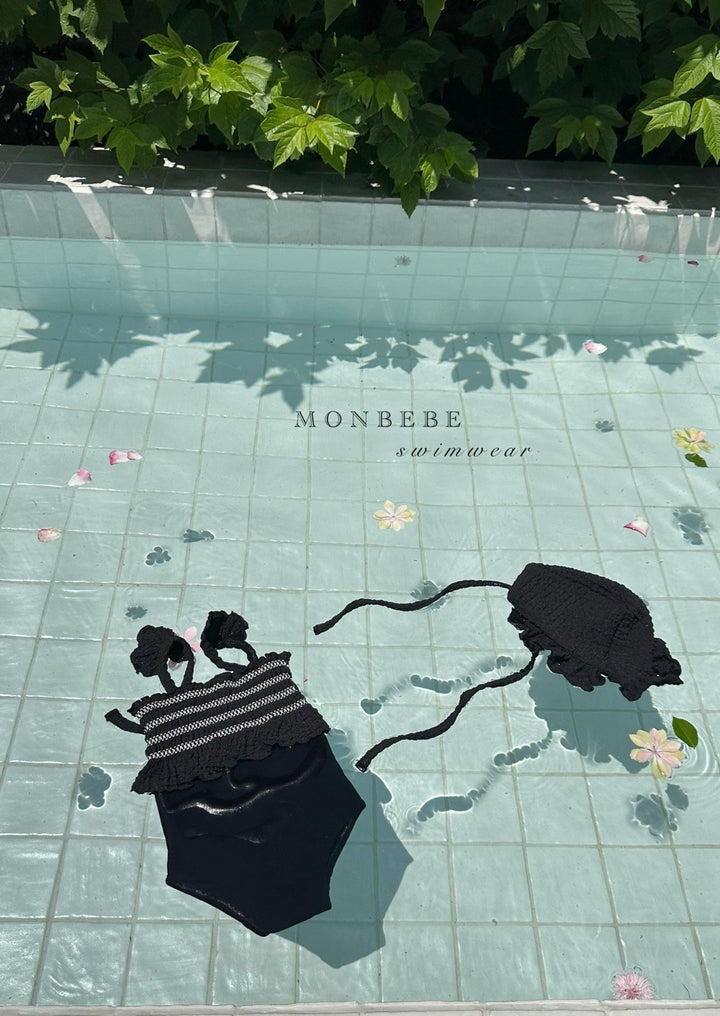 【monbebe夏新作】monbebe / Sprinkle Swimwear (ボンネットセット)