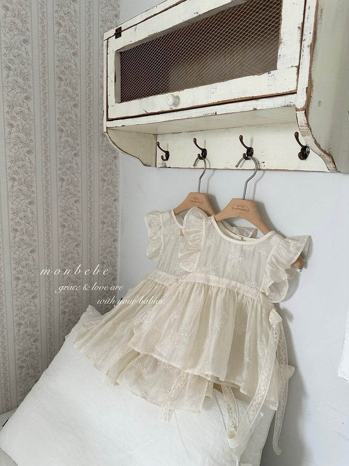 【予約】monbebe / (baby) Lily Layered Dress
