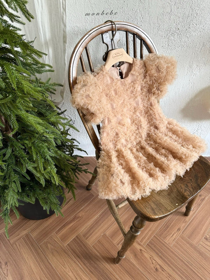 【新作 11/12予約受付開始】monbebe / Blanc Shasha dress