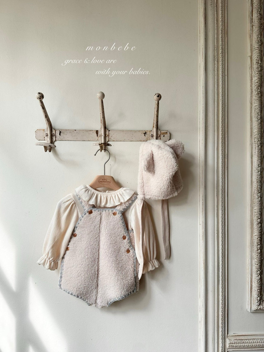 【新作 11/12予約受付開始】monbebe / Cat bonnet