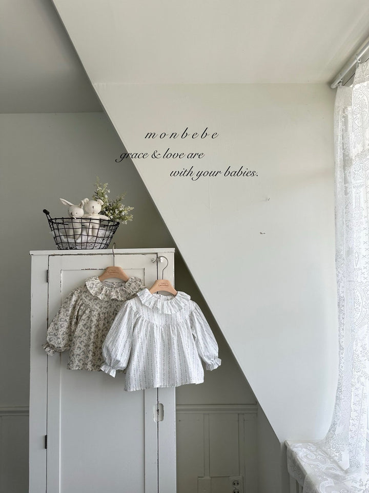 【予約】monbebe / Flower Elder Blouse