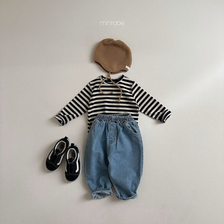 minirobe /  mango stripe round tee