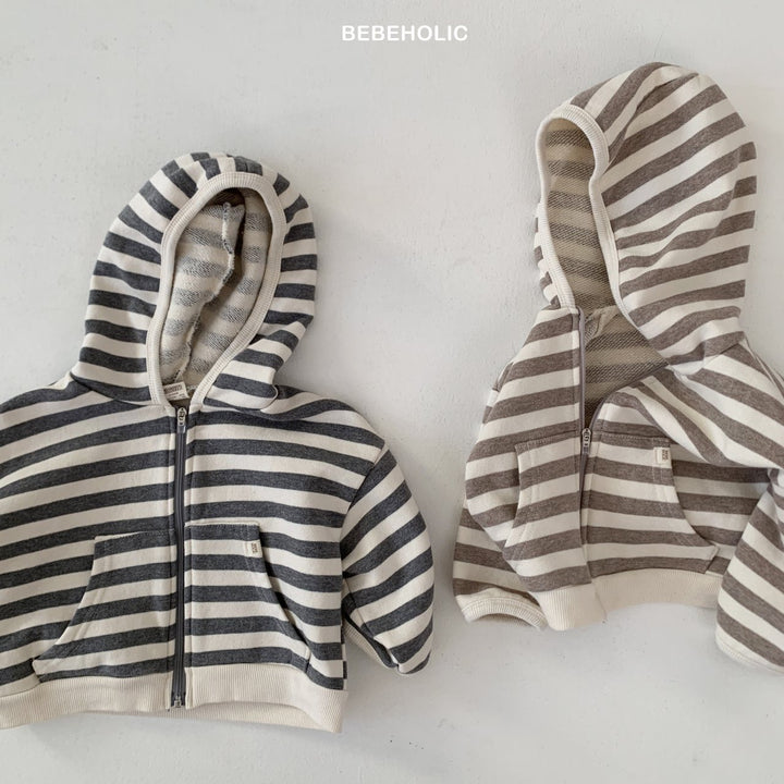 bebeholic / Broccoli striped hoodie