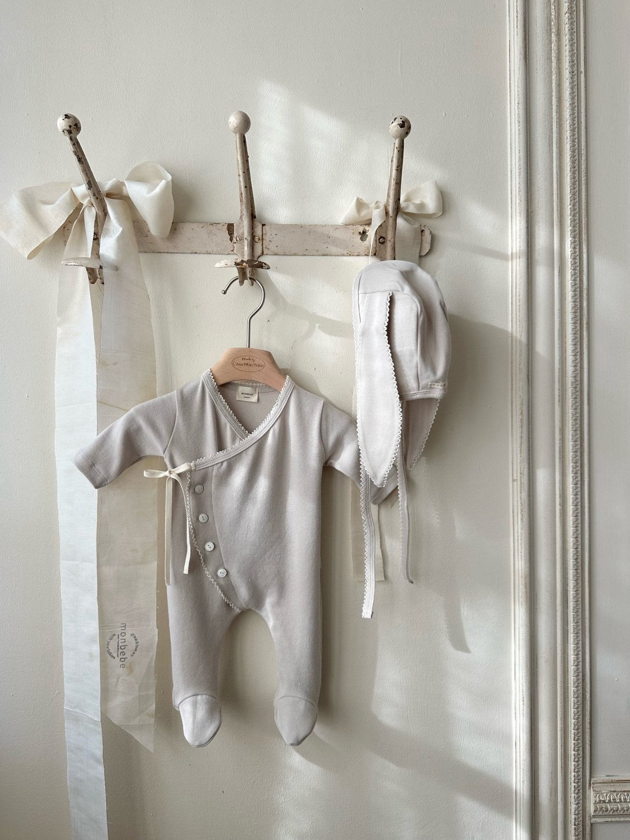monbebe / bunny cozy suit(bonnet set) – ciel de bébé