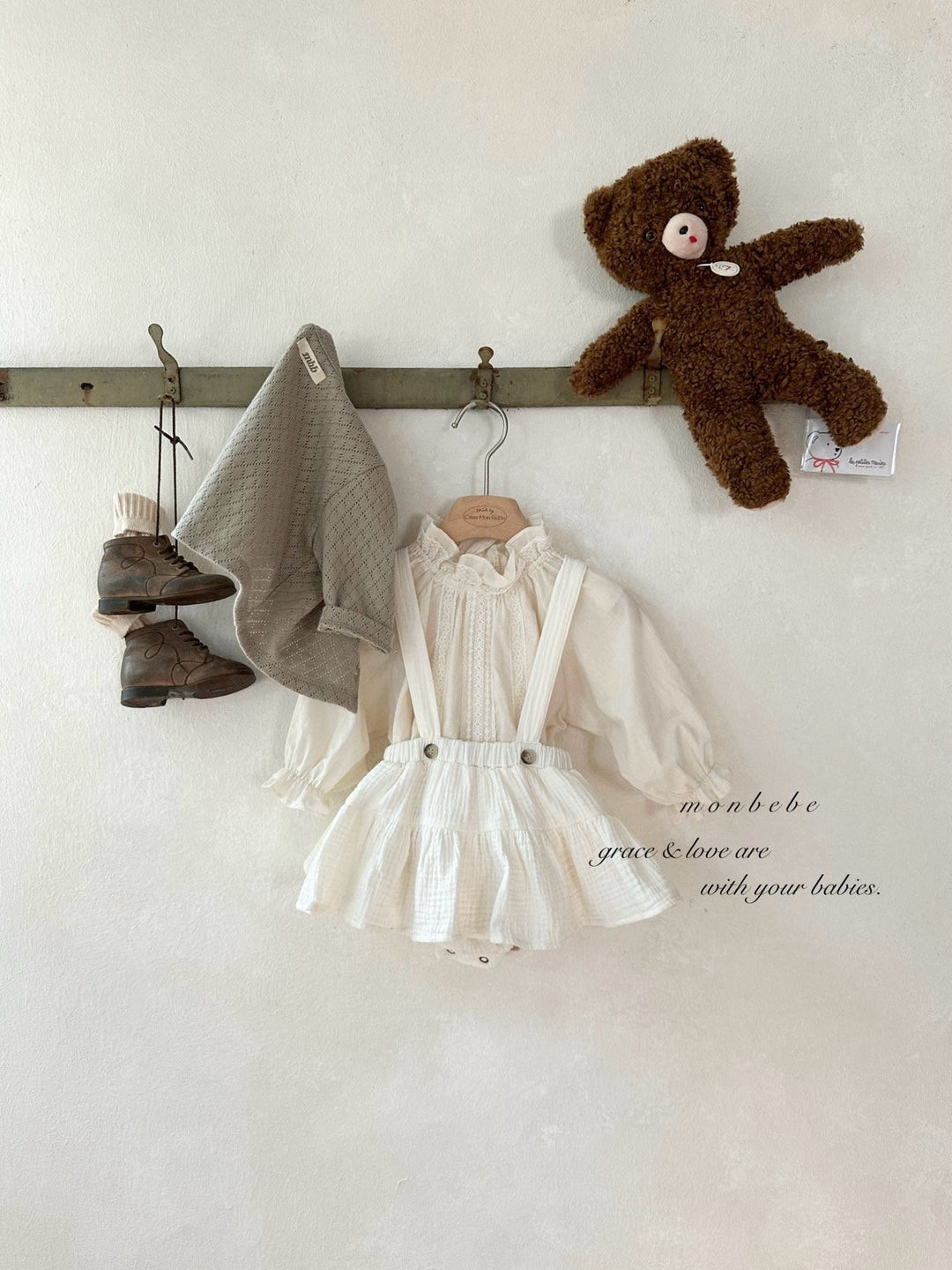 【予約】monbebe / Cancan Suspender Bloomer Skirt