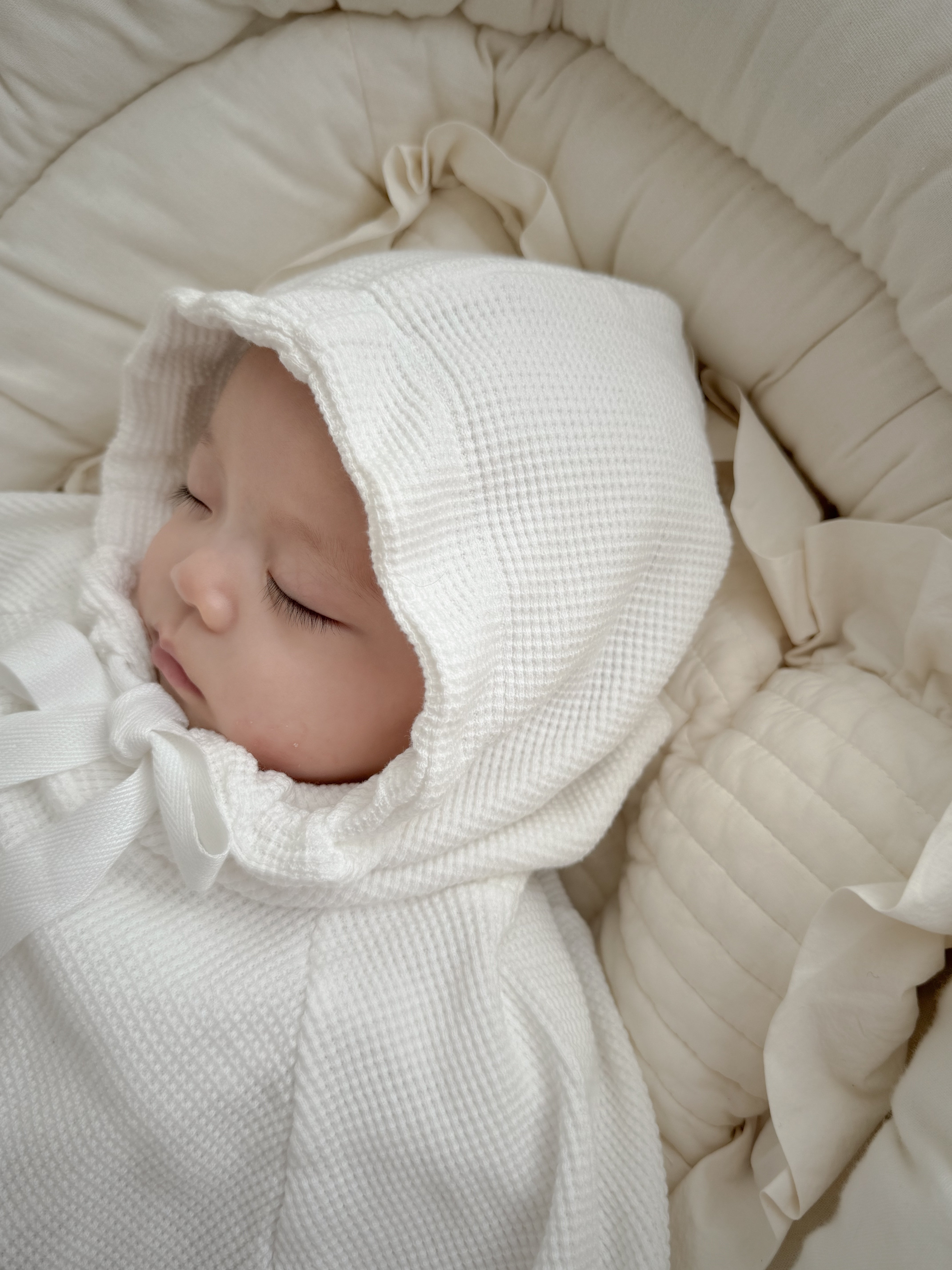 トップス crinkle crinkle waffle frill poncho top 即納】monbebe / waffle frill poncho – ciel de bébé
