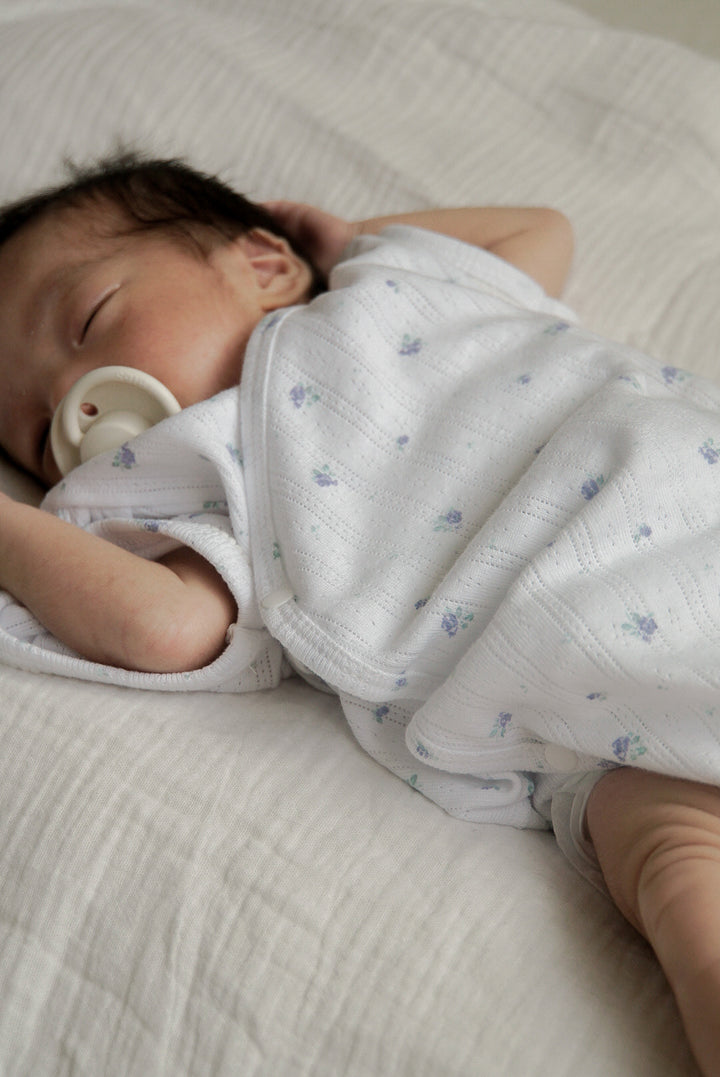 1gram  / Ribbed baby romper (bib set)