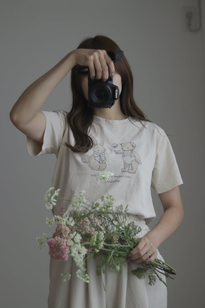 monbebe / (mom) Bunny teddy tee