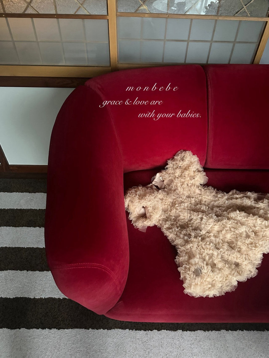 【新作 11/12予約受付開始】monbebe / Blanc Shasha dress