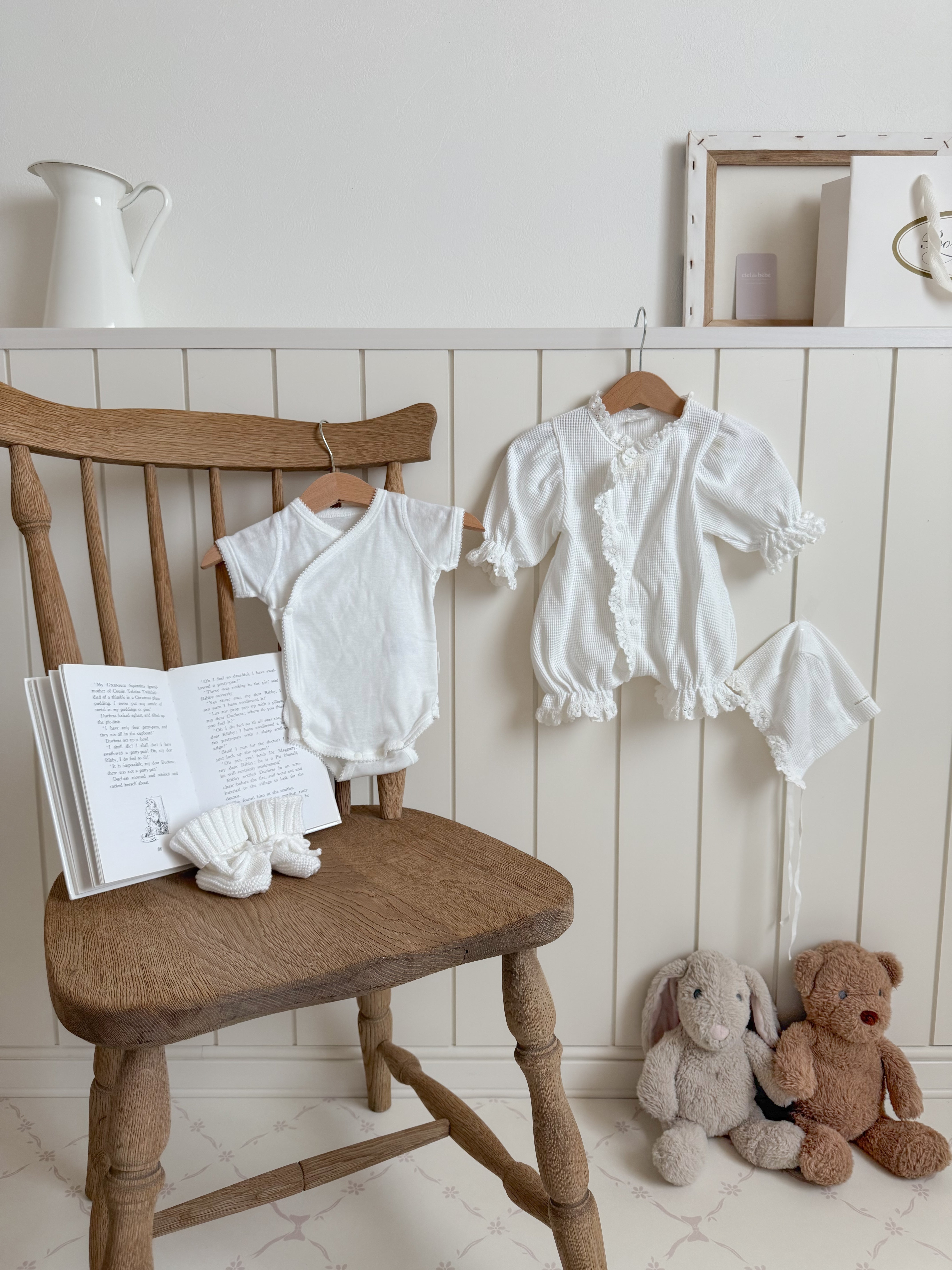 即納】bébé / (長袖) waffle glory suit – ciel de bébé