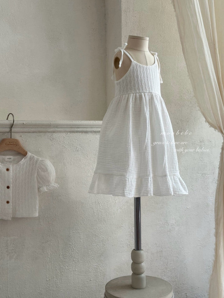 【予約】monbebe / Rosé Knit One-piece