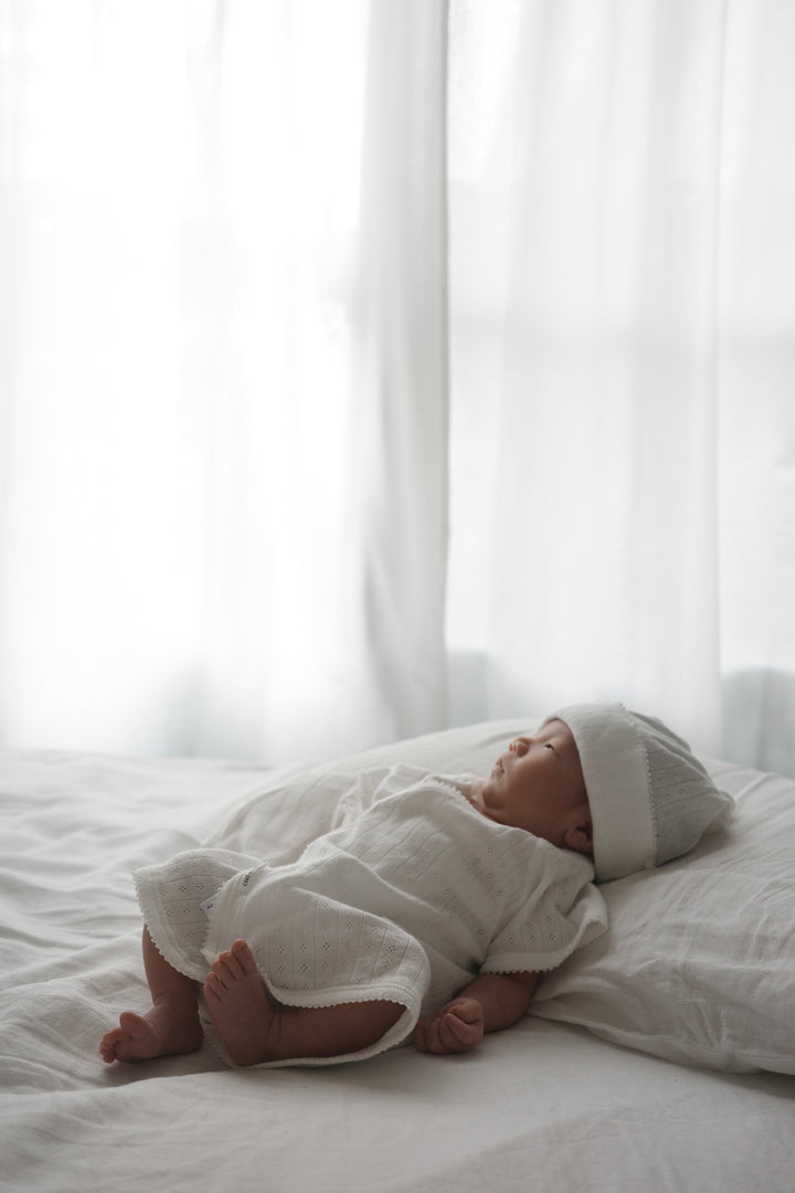 【即納】bébé / 【半袖】Savon Organic underwear (短肌着ype)