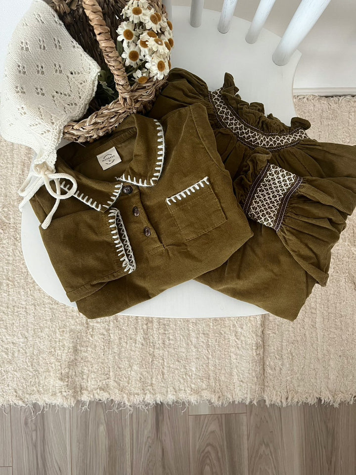 【新作:10/27以降発送】 monbebe / Louis melo suit