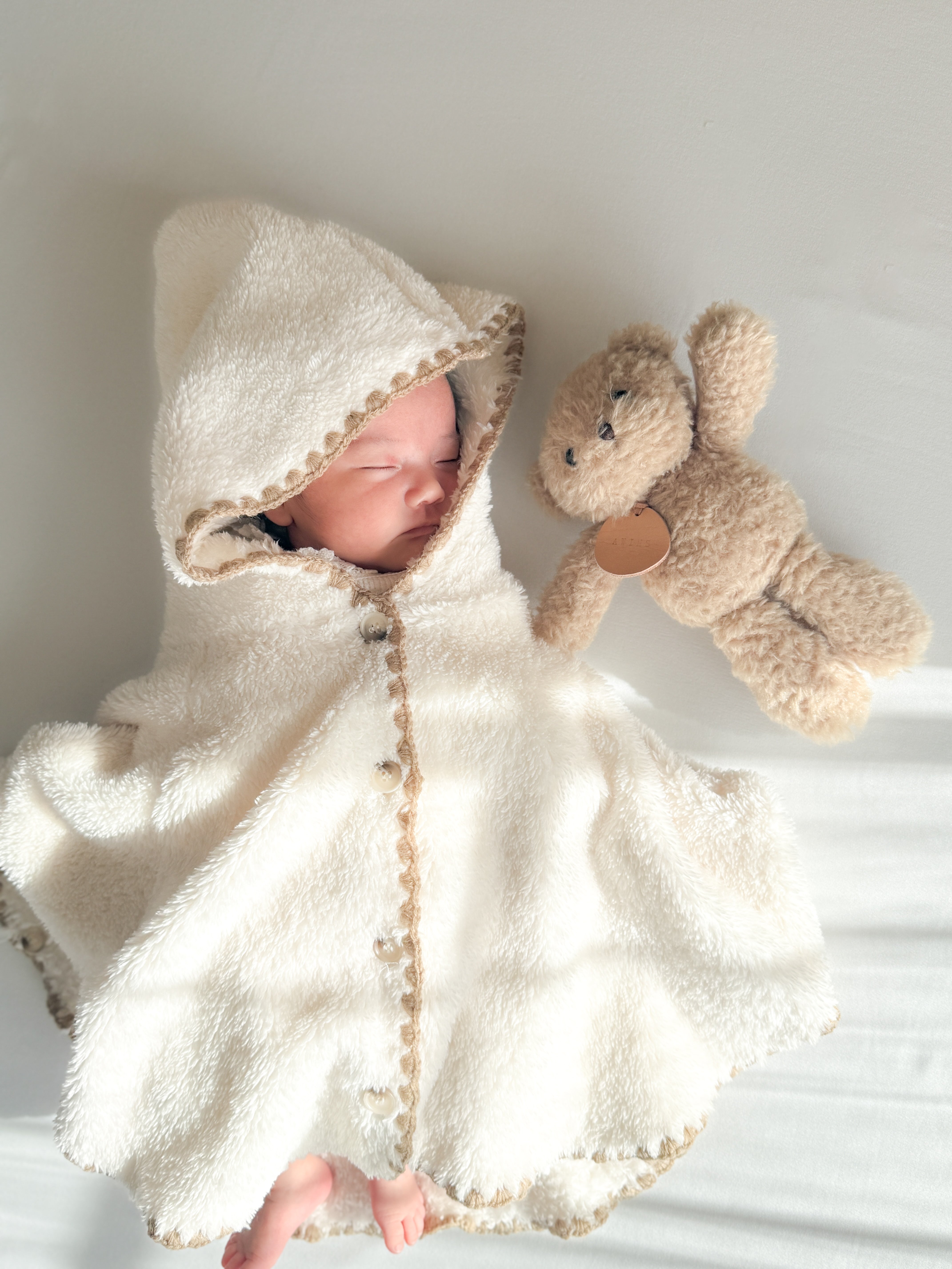 即納】monbebe / (0-2歳まで) marshmallow bébé poncho – ciel de bébé