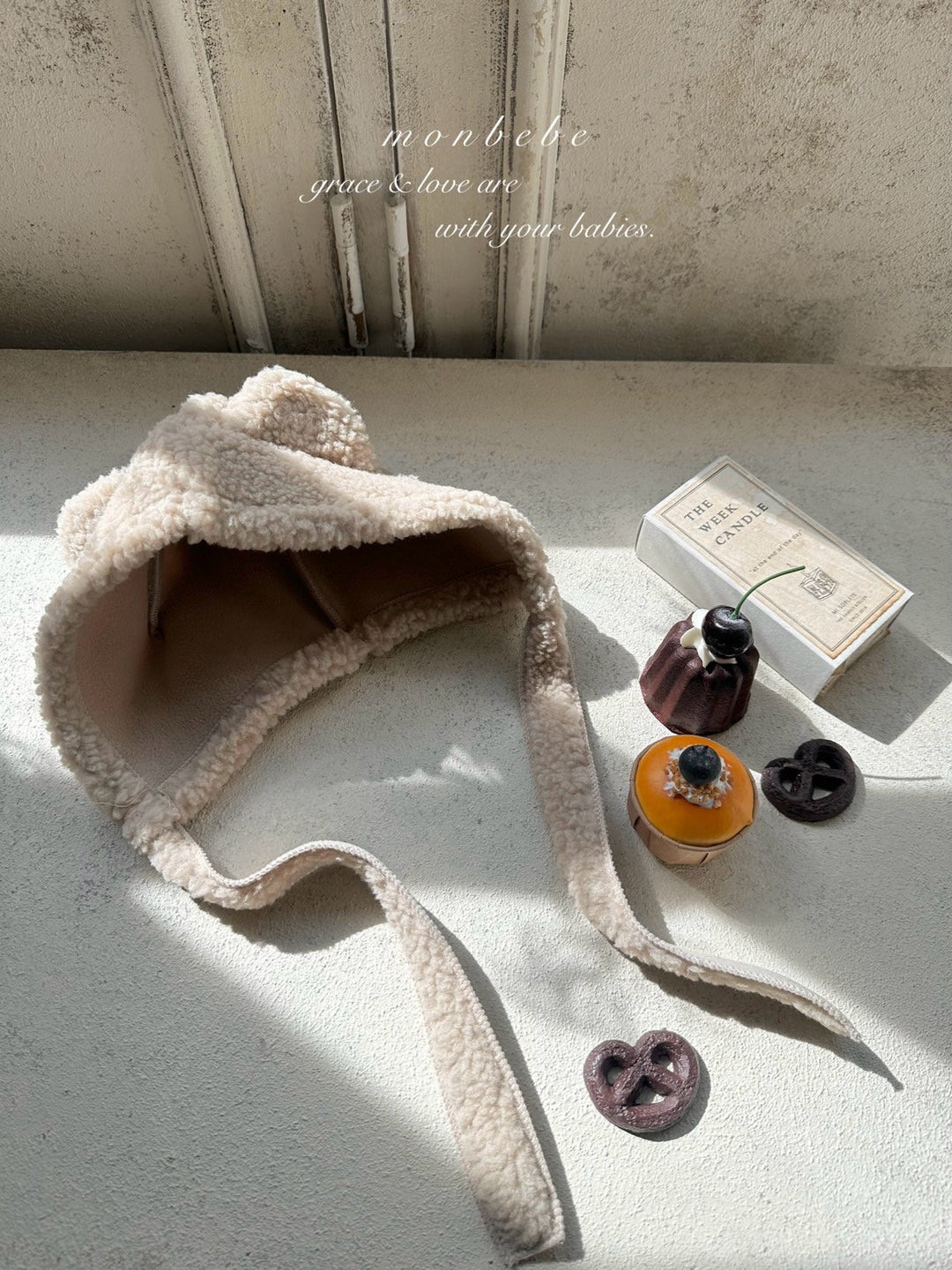 【新作 11/12予約受付開始】monbebe / Cat bonnet