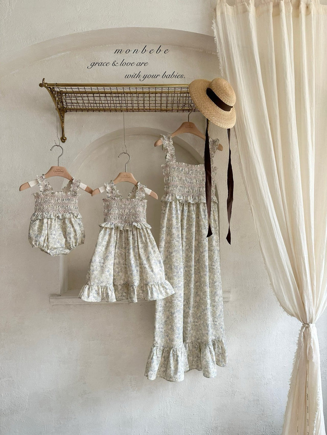 【予約】monbebe / smock dress (kids)