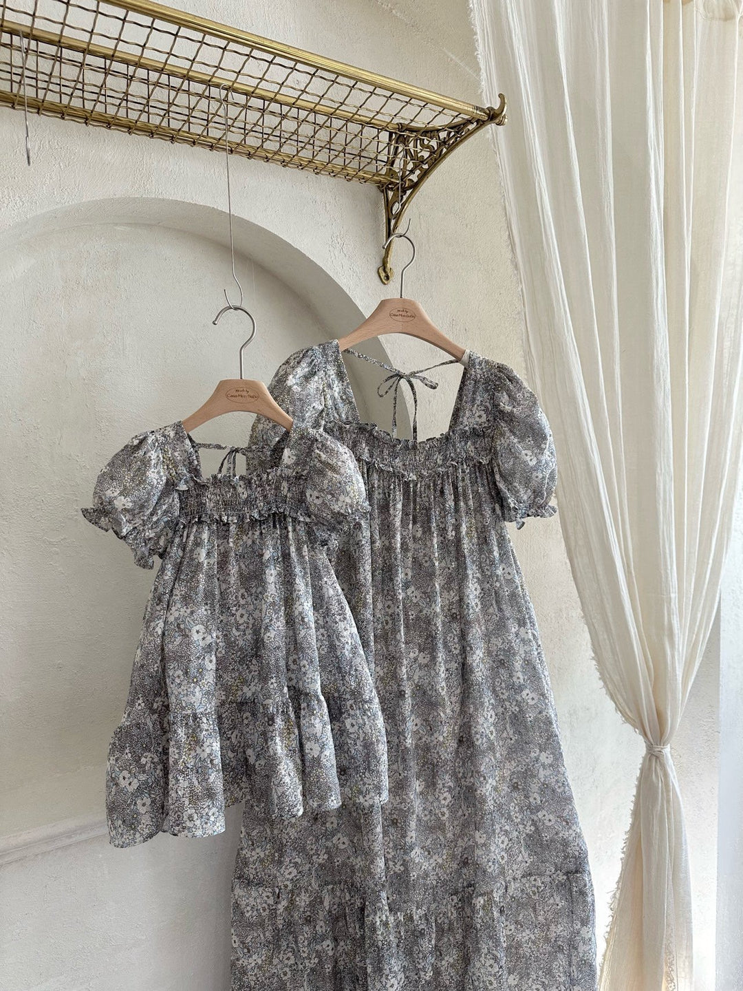 【予約】 monbebe / Hazy Flower Dress   (mom)
