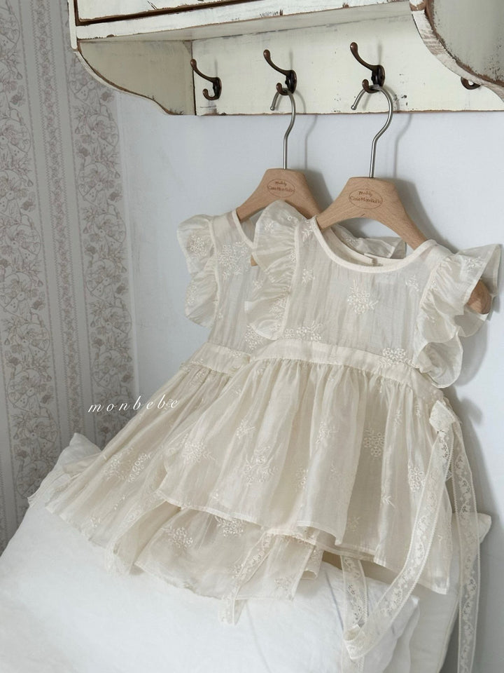 【予約】monbebe / (baby) Lily Layered Dress