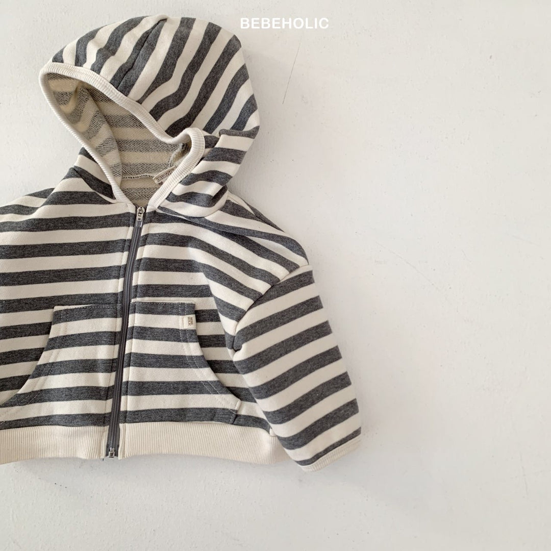 bebeholic / Broccoli striped hoodie