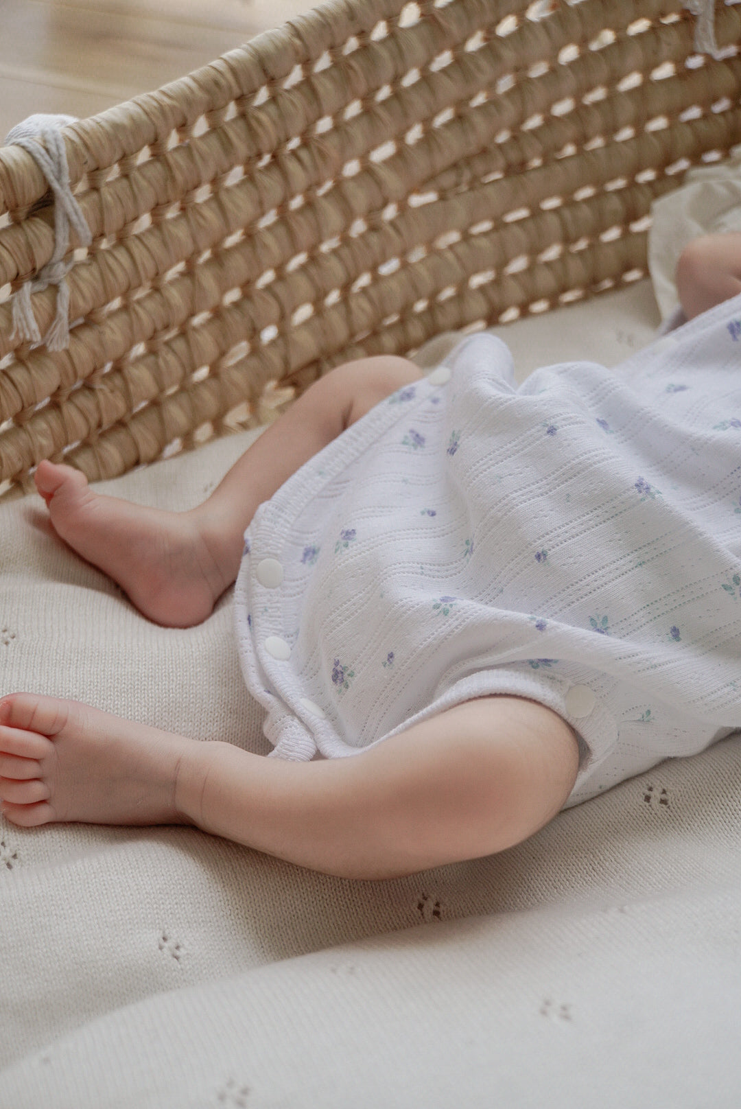 1gram  / Ribbed baby romper (bib set)