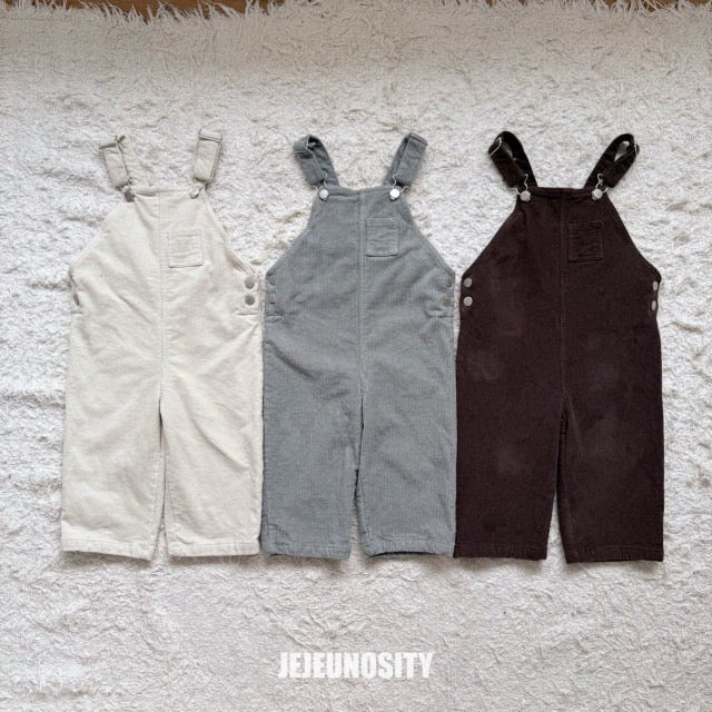 JEJEUNOSITY/ Corduroy berry long overalls