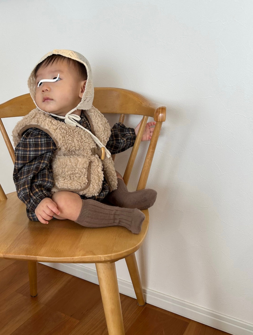 monbebe / Shearling Vest