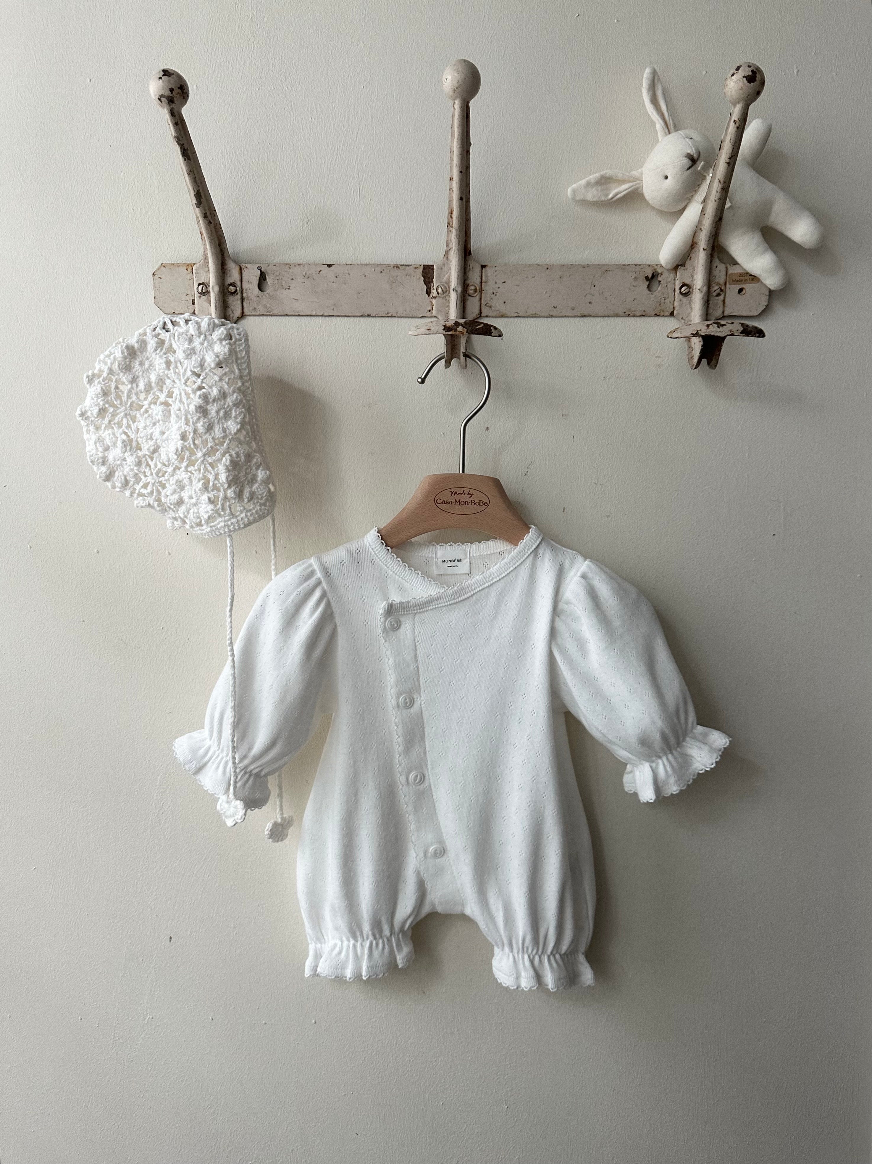 【monbebe】glory suit & bonnet 2025秋冬】bébé/ (長袖)Original color glory suit – ciel de bébé