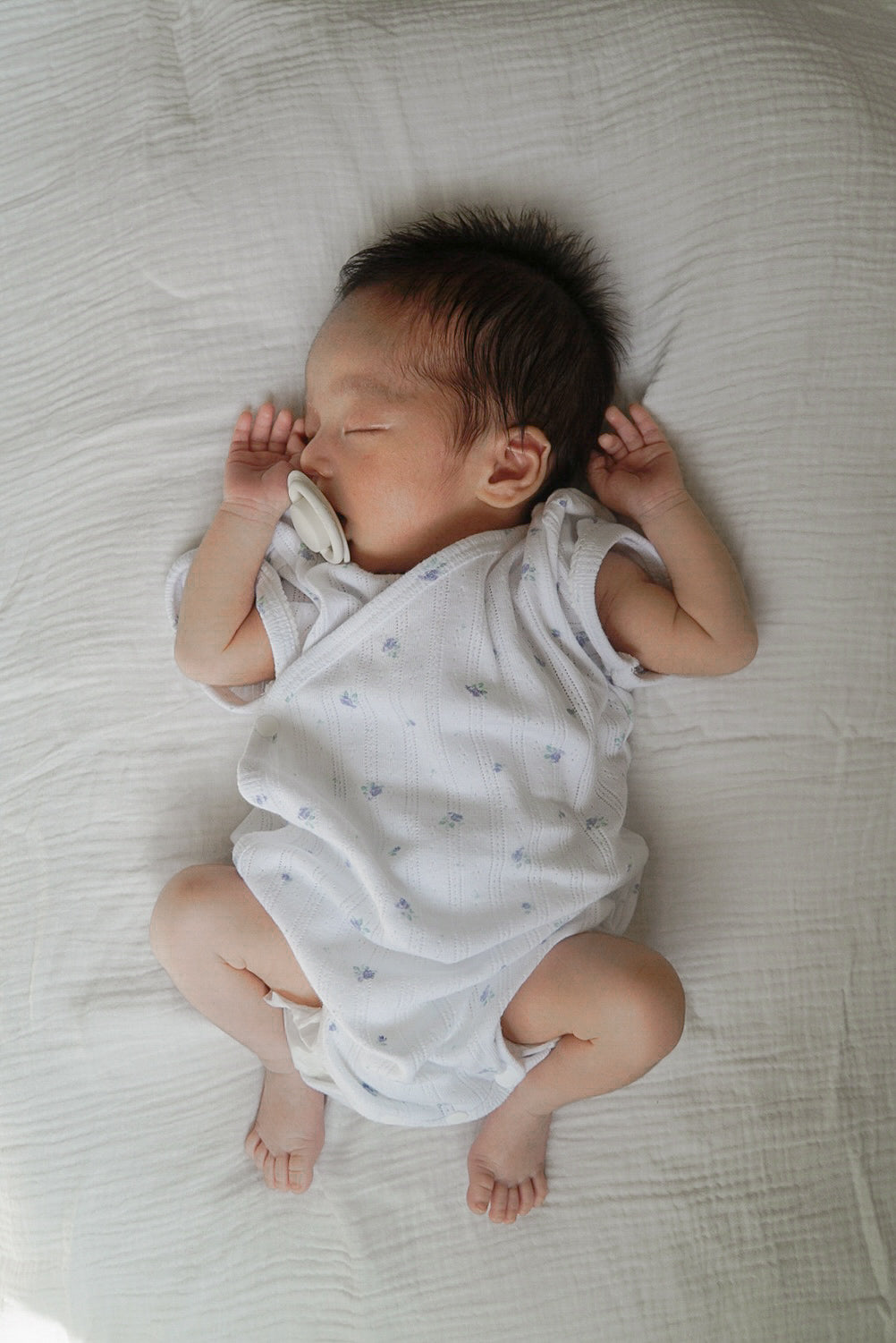 1gram  / Ribbed baby romper (bib set)
