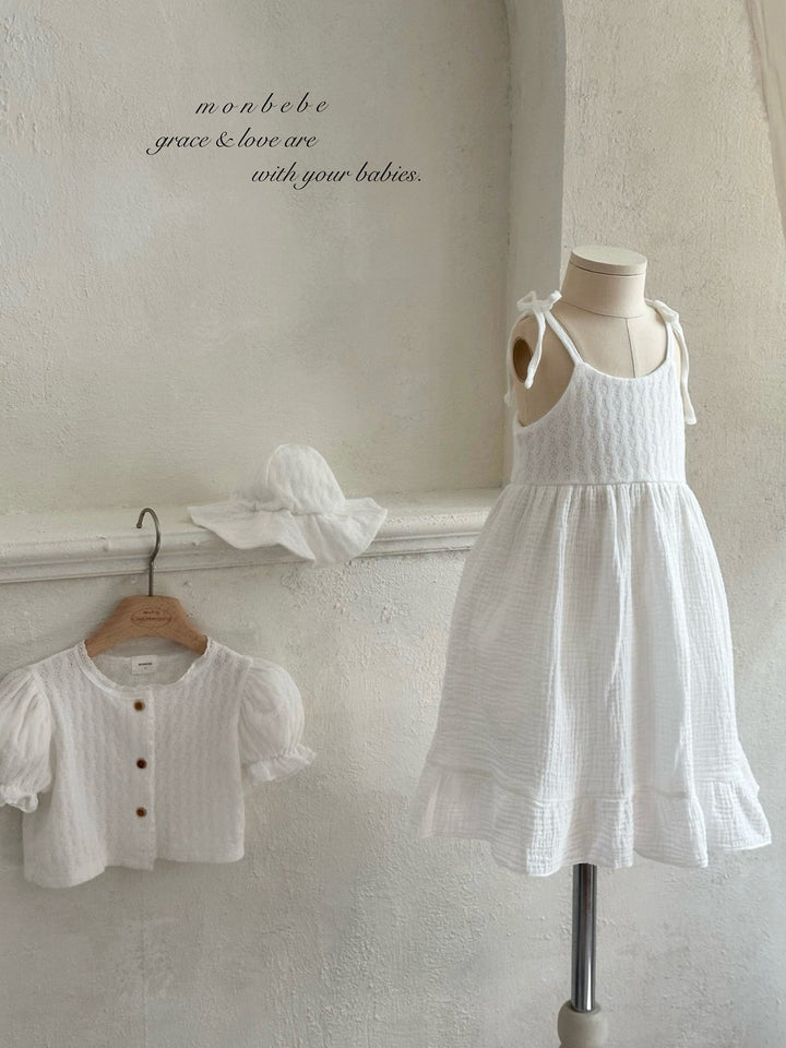 【予約】monbebe / Rosé Knit One-piece