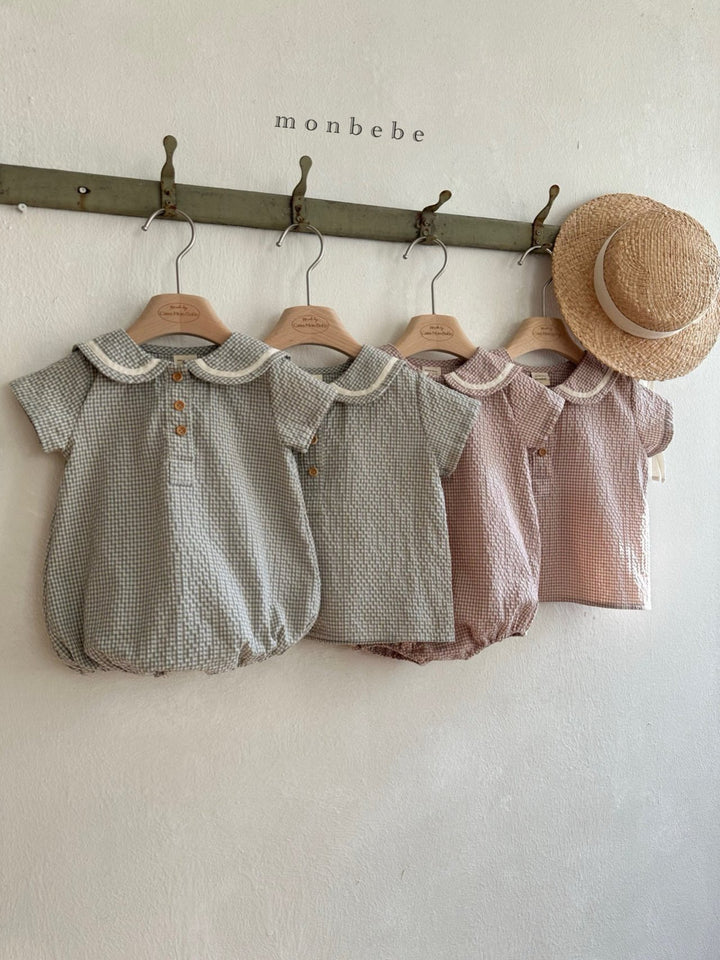 【2026夏新作】monbebe / Check Sailor Suit