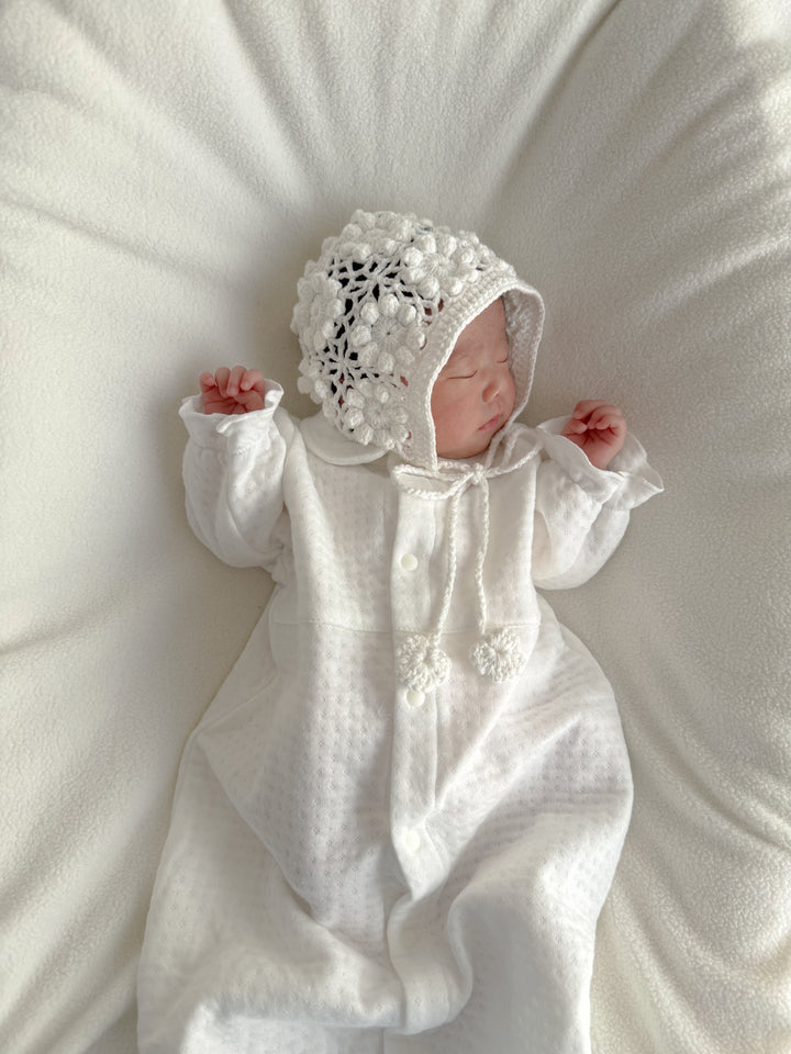 【即納】 bébé/ (長袖) Milky Organic Quilt Dressall