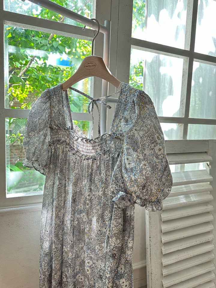 【予約】 monbebe / Hazy Flower Dress   (mom)
