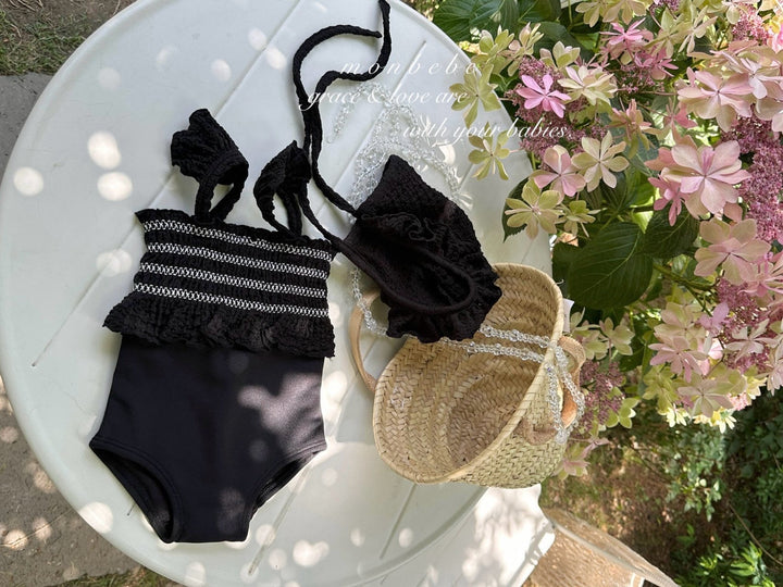 【monbebe夏新作】monbebe / Sprinkle Swimwear (ボンネットセット)