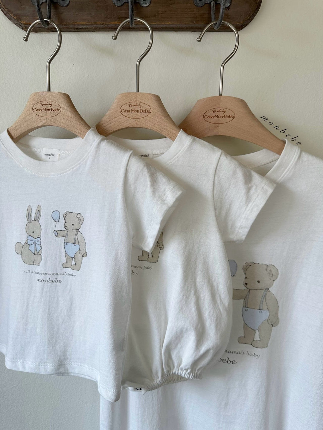 monbebe / (mom) Bunny teddy tee