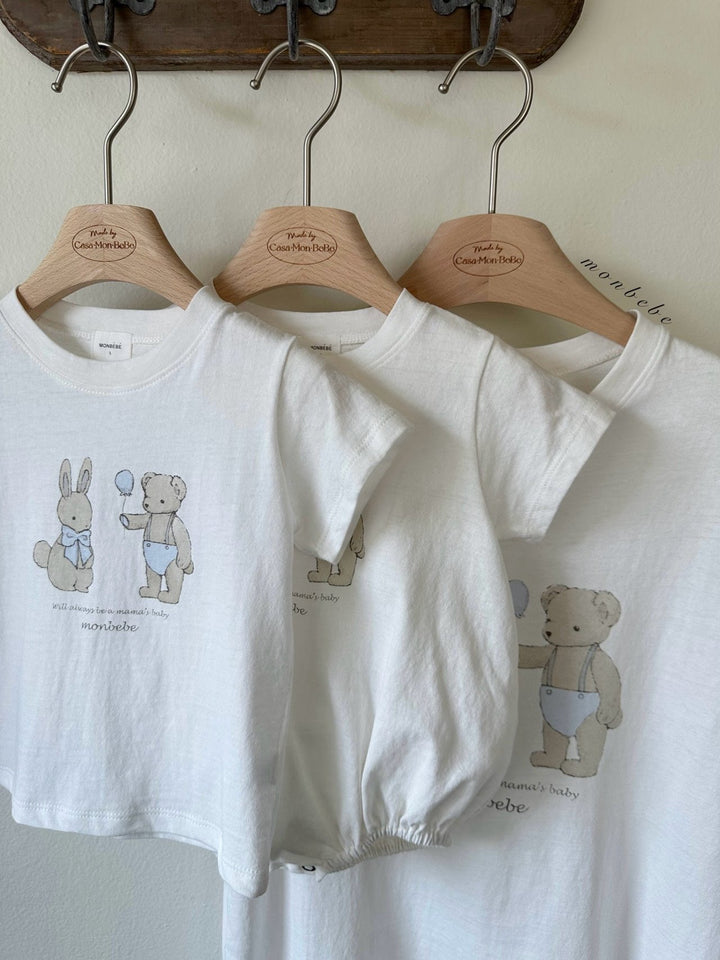monbebe / (mom) Bunny teddy tee