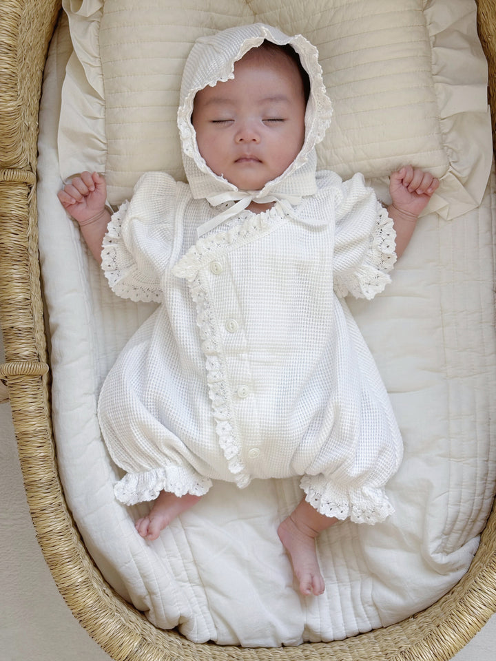 【3/6発売】bébé / (半袖) waffle glory suit