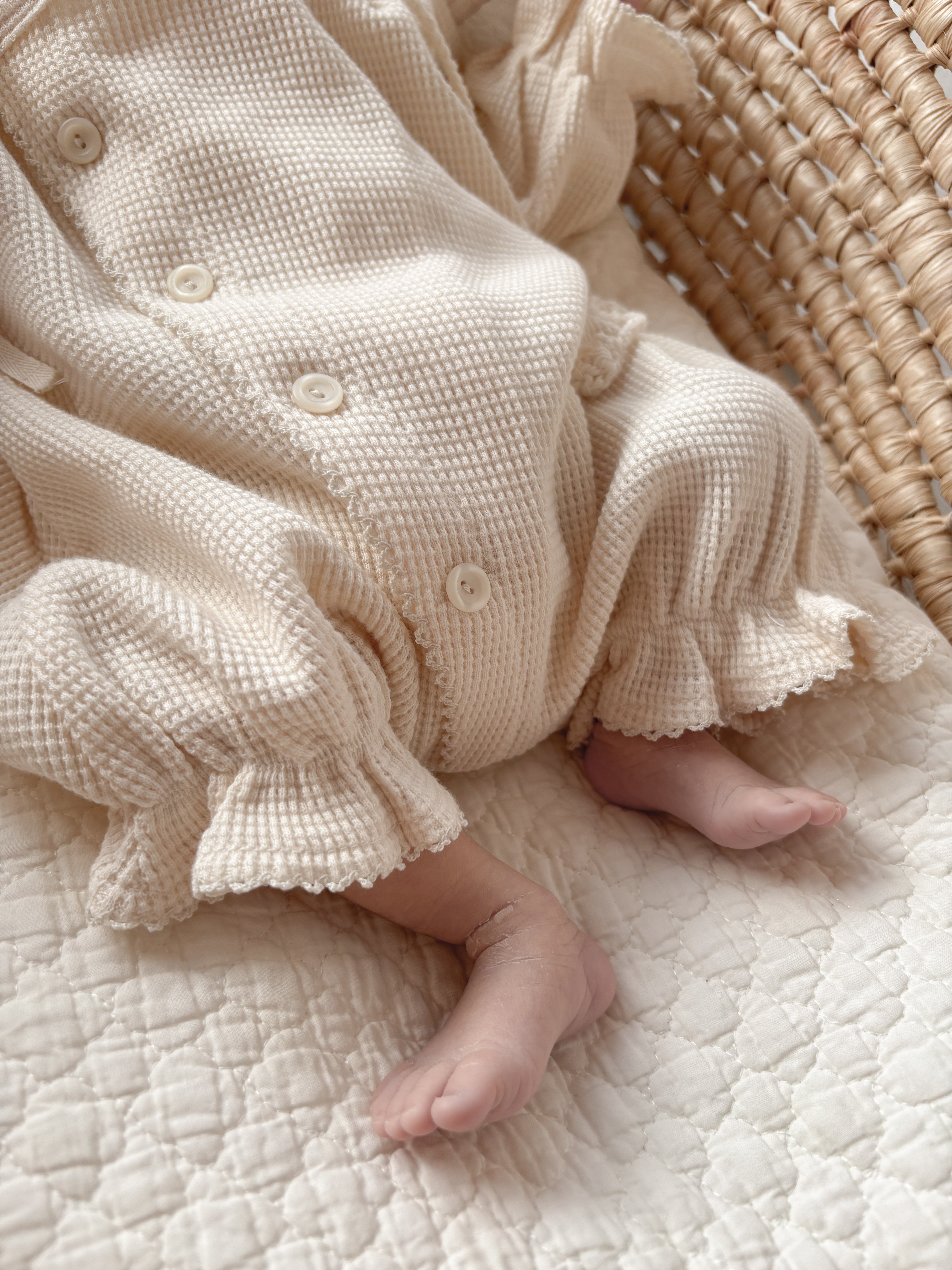 monbebe / (長袖) Waffle glory suit – ciel de bébé