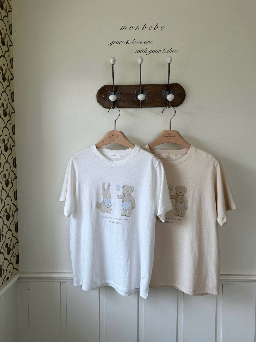 monbebe / (mom) Bunny teddy tee
