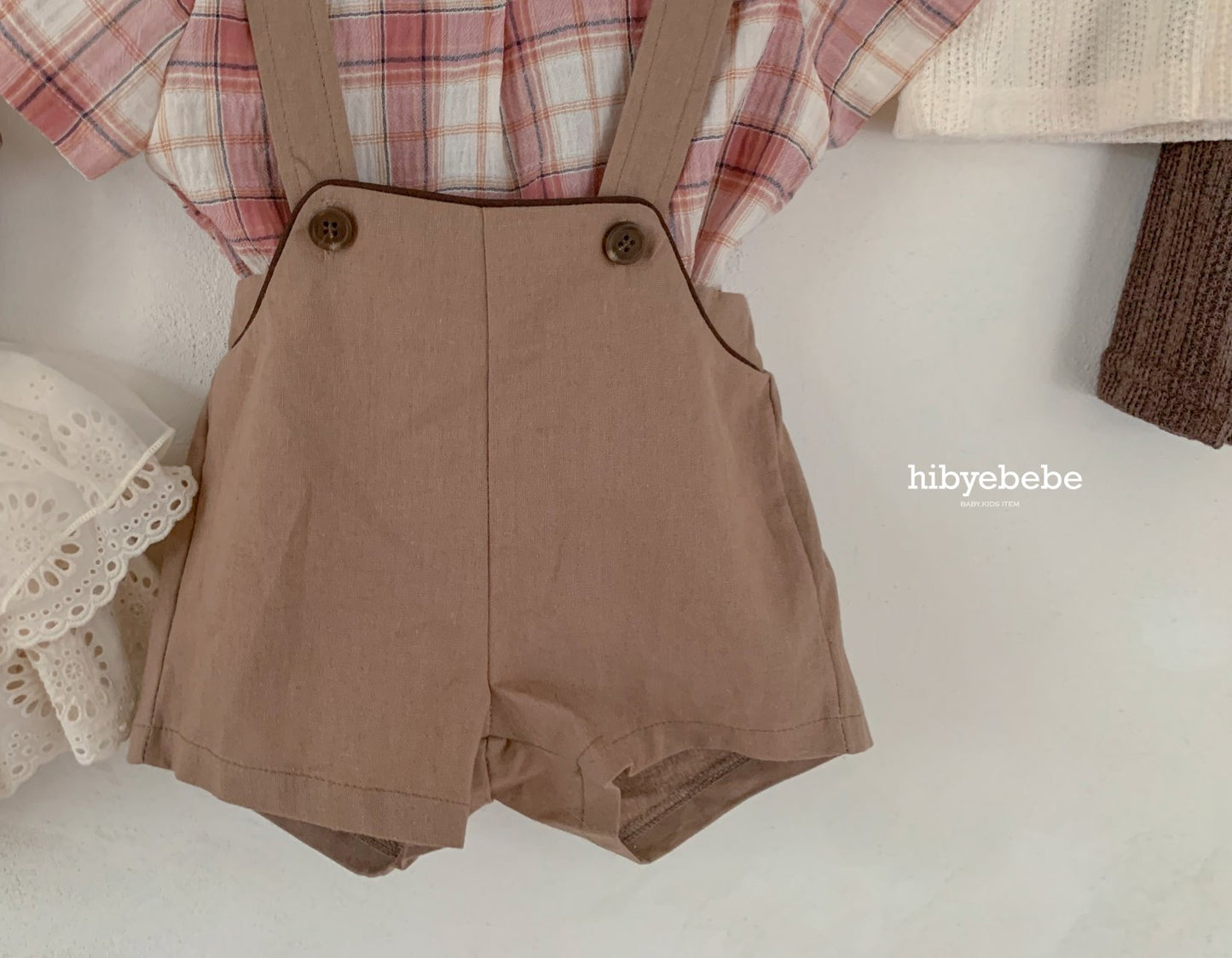 hibyebebe / Cozy linen suspenders