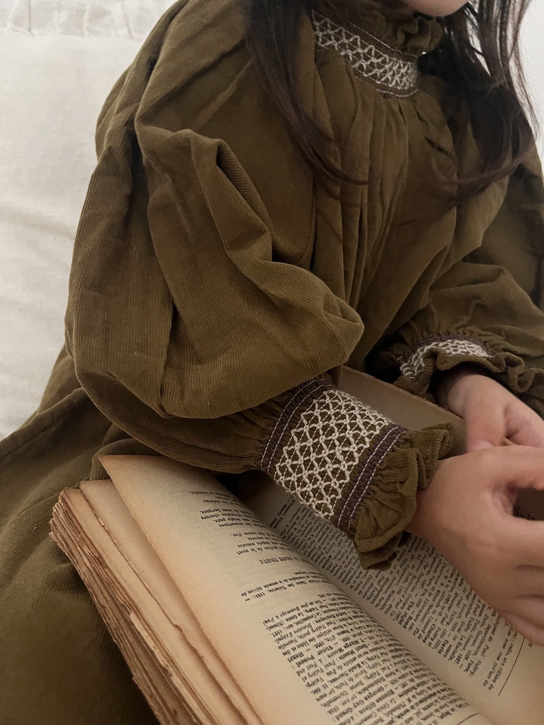 【新作:10/27以降発送】 monbebe / Charlotte smock dress