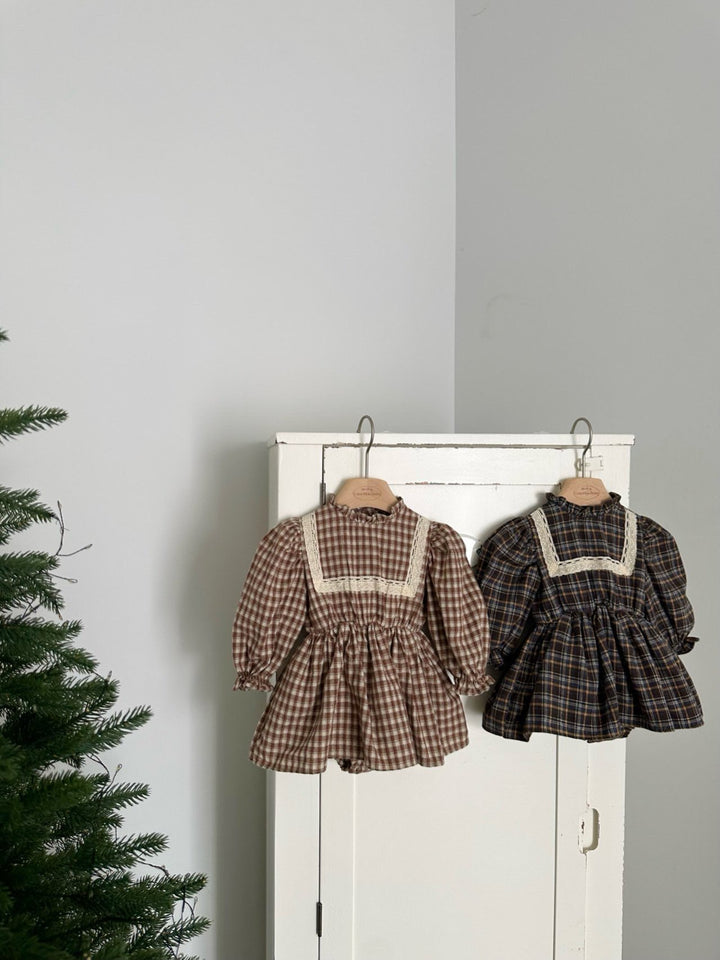 【新作 11/12発売 】monbebe / Lope Check suit