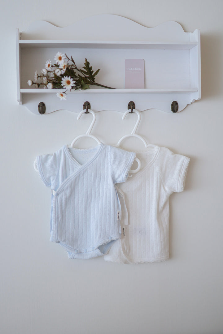 【即納】bébé / 【半袖】Savon Organic underwear (ボディスーツtype)