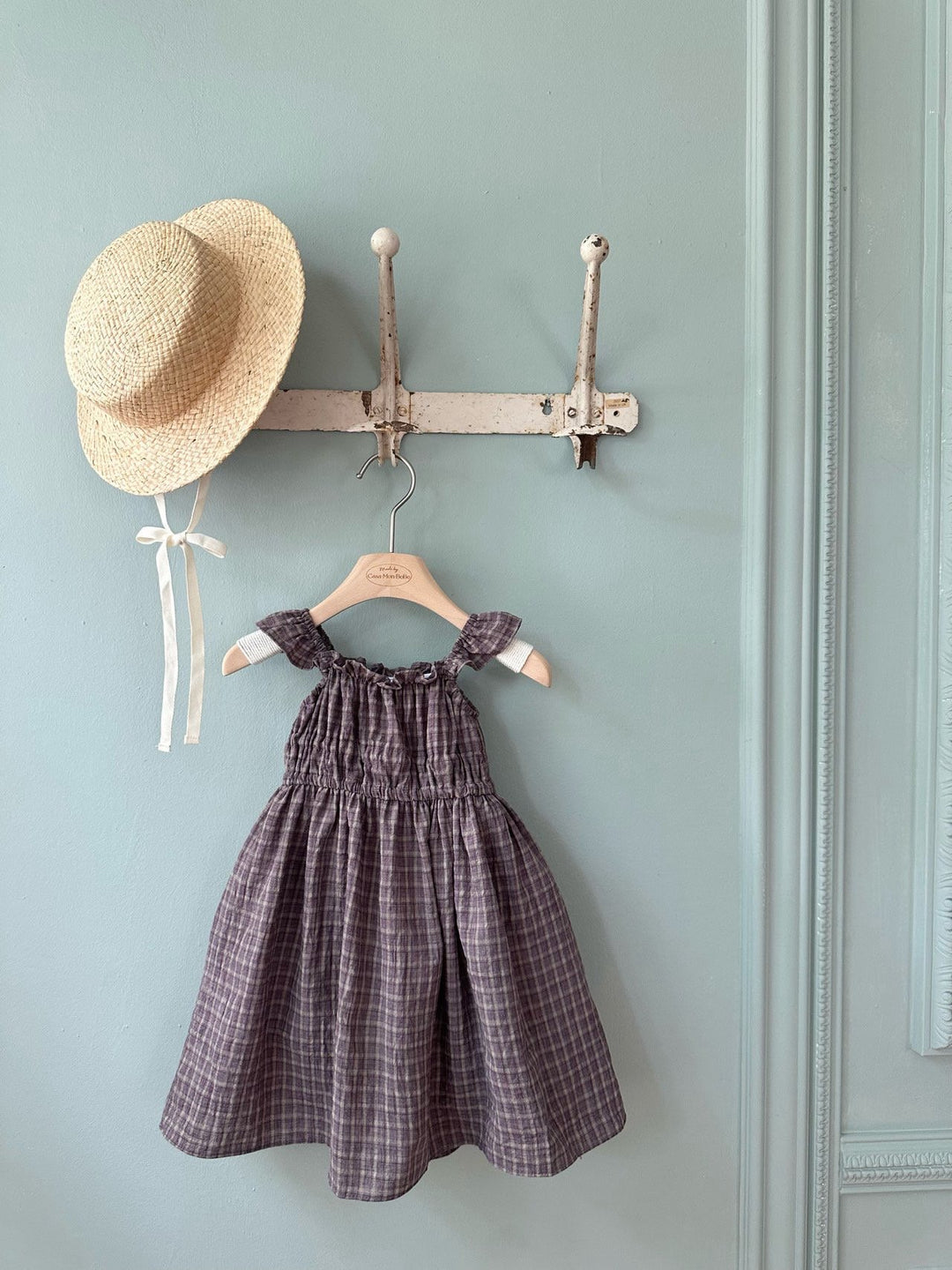 【予約】monbebe / Maple Check Dress