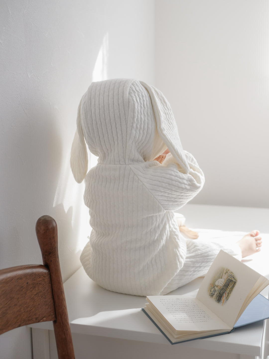 【新作:10/27以降発送】 monbebe / Bunny knit suit