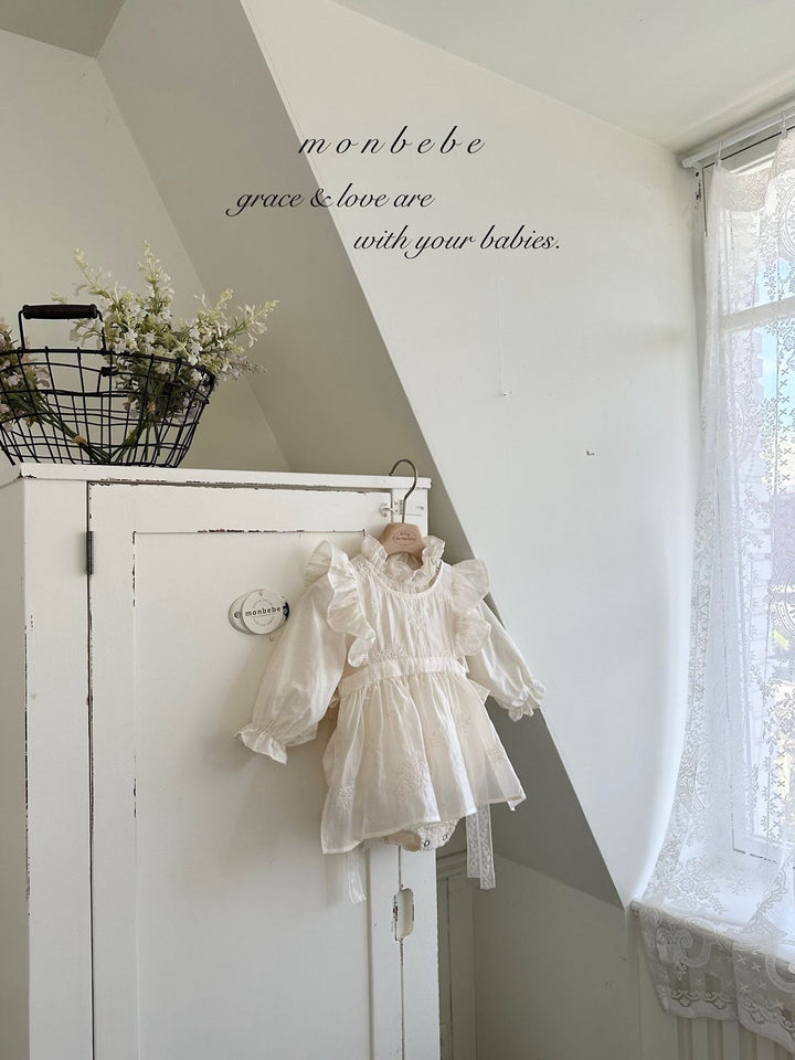【予約】monbebe / (baby) Lily Layered Dress